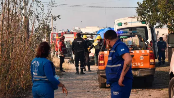 El ministro Mangione supervisó el operativo sanitario del SAMEC por los incendios en la Circunvalación Oeste