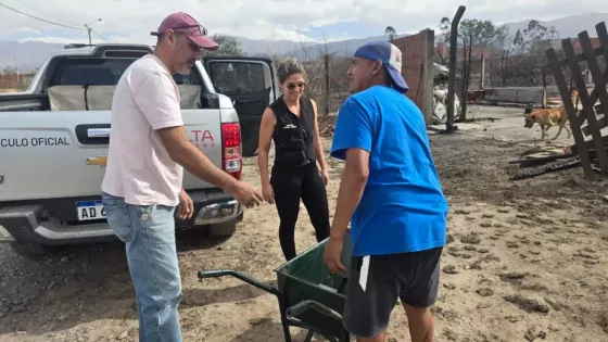 Sáenz supervisó la asistencia integral de la Provincia a las familias afectadas por los incendios en barrio El Refugio