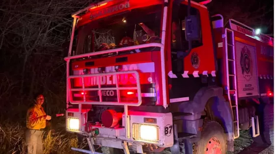 El gobernador Sáenz supervisó el operativo de emergencia por incendios entre Campo Quijano y Rosario de Lerma