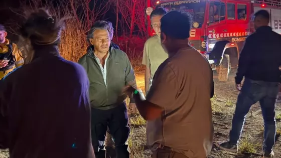 El gobernador Sáenz supervisó el operativo de emergencia por incendios entre Campo Quijano y Rosario de Lerma
