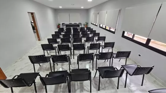 Camacho participó en la inauguración de la tercera etapa de la ampliación del edificio municipal de Las Lajitas