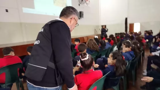 El Sistema de Emergencias 9-1-1 brindó una charla informativa a alumnos del Colegio de Jesús