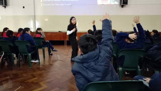 El Sistema de Emergencias 9-1-1 brindó una charla informativa a alumnos del Colegio de Jesús