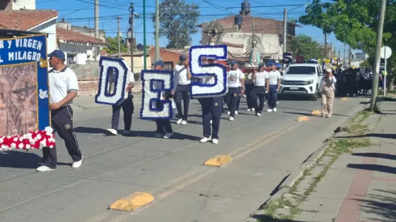 Las escuelas de formación policial peregrinaron hacia la Catedral Basílica en honor al Señor y la Virgen del Milagro