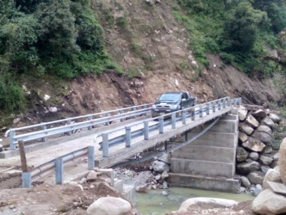 Finalizó la construcción de cuatro puentes vehiculares en la ruta provincial 7