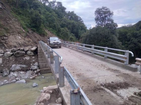 Finalizó la construcción de cuatro puentes vehiculares en la ruta provincial 7