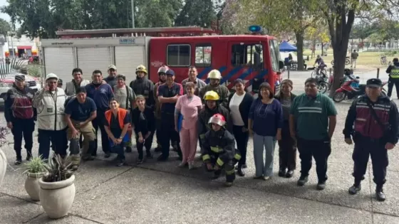 Integrantes del Sistema de Emergencias 9-1-1 participaron de un simulacro de sismo
