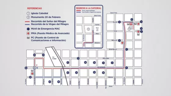 El SAMEC desplegará un amplio operativo sanitario para la procesión del Milagro: 24 ambulancias y más de 250 personas en terreno