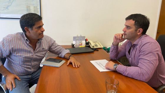 Reunión con el intendente Parra