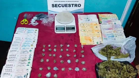 Importantes procedimientos de drogas peligrosas en distintos puntos de la provincia