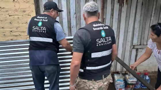 La Provincia asistió a familias afectadas por las lluvias en distintos municipios