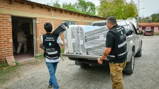 La Provincia asistió a familias afectadas por las lluvias en distintos municipios