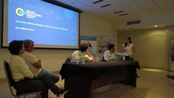 Defensa Civil participó de un encuentro nacional sobre gestión del riesgo volcánico