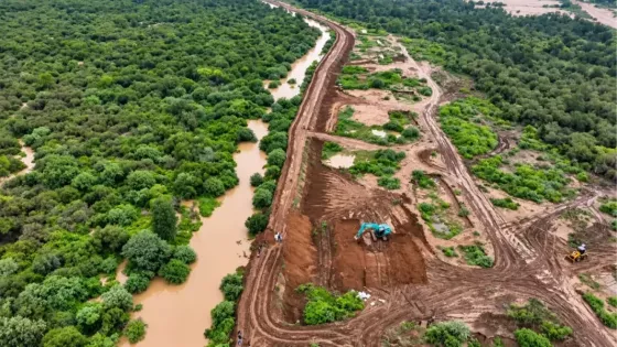 Río Pilcomayo: obras continuas para la protección de comunidades en el departamento Rivadavia