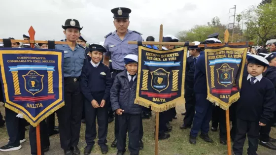 La Policía de Salta conmemoró el 36° aniversario de los Cuerpos Infantiles