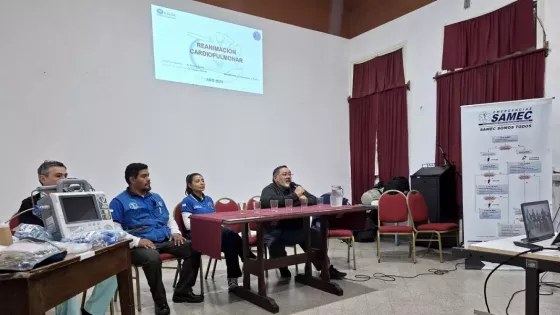 El SAMEC brindó una capacitación en RCP avanzada y emergencias en el Hospital Joaquín Castellanos