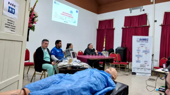 El SAMEC brindó una capacitación en RCP avanzada y emergencias en el Hospital Joaquín Castellanos
