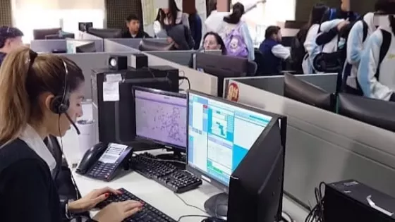 Alumnos de la Escuela Favaloro visitaron el Sistema de Emergencias 9-1-1