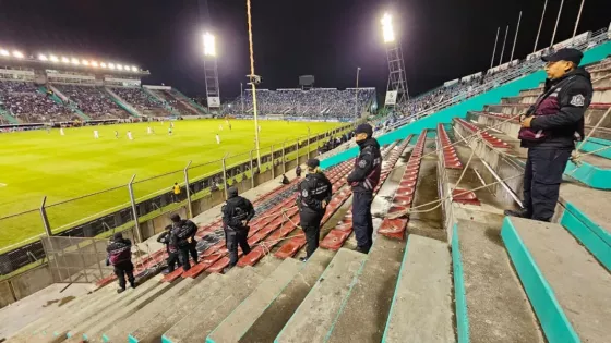 Cobertura de seguridad durante la semifinal de la Copa Argentina