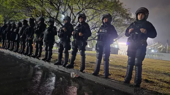 Cobertura de seguridad durante la semifinal de la Copa Argentina