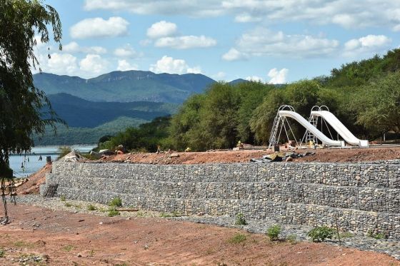 Avance del 50% en las obras del la primera etapa del dique Cabra Corral