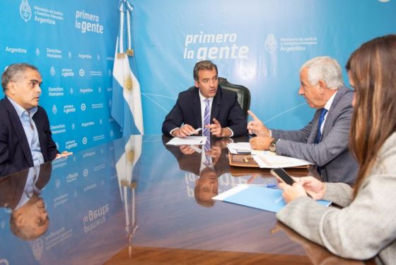 El ministro de Seguridad y Justicia, Marcelo Domínguez, se reunió con el ministro de Justicia y Derechos Humanos de la Nación, Martín Soria.
