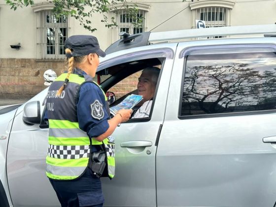 Se realizó una jornada de concientización vial en el centro de la Ciudad