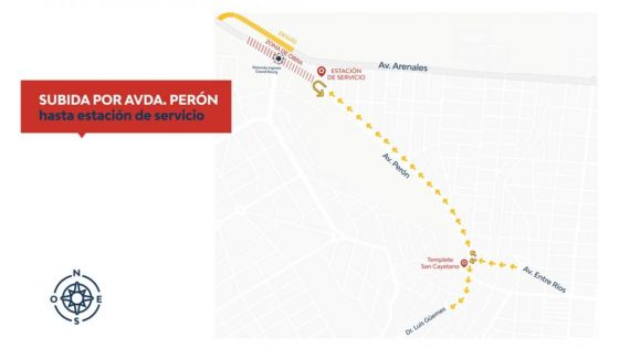 Desvíos de tránsito por la construcción del paso bajo nivel en la rotonda de acceso a B° Grand Bourg