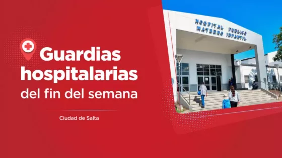 Más de 2800 personas fueron asistidas en guardias hospitalarias durante el fin de semana