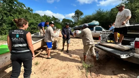 El Gobierno provincial asistió a más de 800 familias en Rivadavia Banda Sur