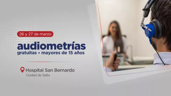 En el hospital San Bernardo se realizarán audiometrías gratuitas