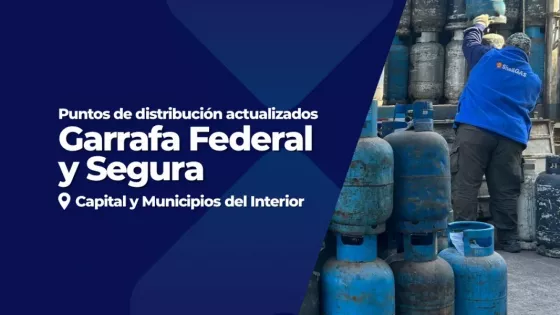 Garrafa Federal y Segura actualiza sus puntos y días de distribución en toda la provincia