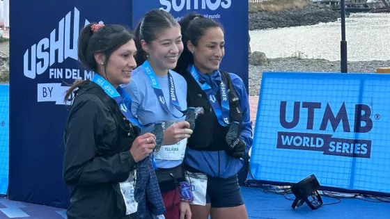 La atleta cafayateña Fátima Sánchez logró podio en Ushuaia by UTMB