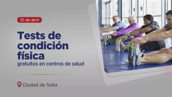 Mañana se realizarán test de condición física gratuitos en centros de salud de la ciudad de Salta