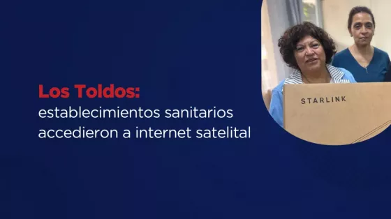 Establecimientos sanitarios de Los Toldos accedieron a internet satelital