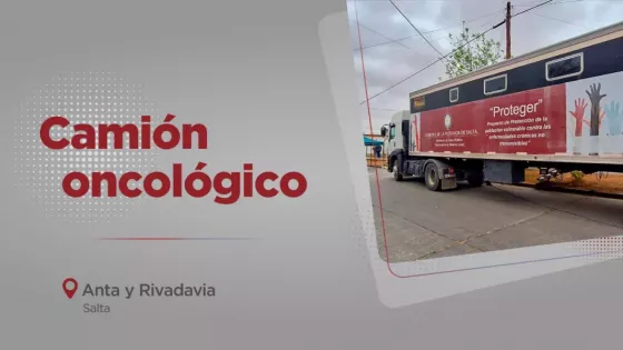 El móvil oncológico realizará mamografías y Papanicolaou en el departamento Anta y Rivadavia