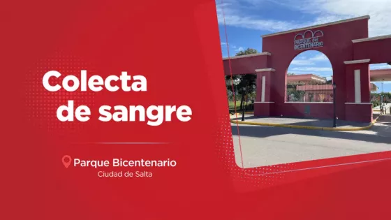 El domingo se podrá donar sangre en el Parque Bicentenario