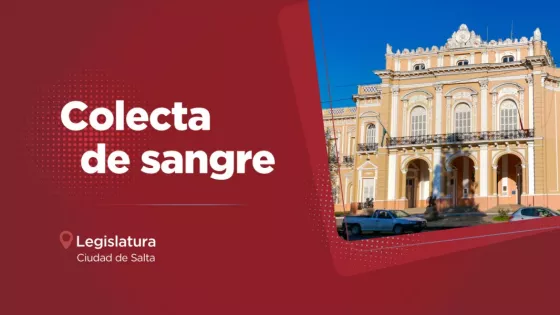 Mañana se colectará sangre del grupo O positivo en la Legislatura