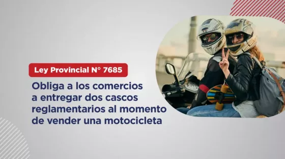 Dos cascos por cada moto vendida: el derecho que salva vidas
