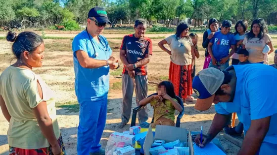 Se fortalecen los operativos sanitarios en parajes aislados de Rivadavia Banda Sur y Santa Victoria Este