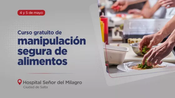 La próxima semana se dictará un curso presencial de manipulación de alimentos