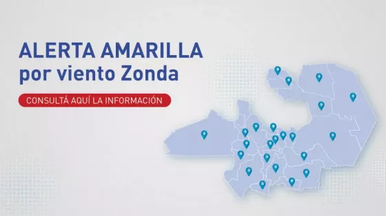 Alerta amarilla por vientos intensos y Zonda en la cordillera y los Valles Calchaquíes