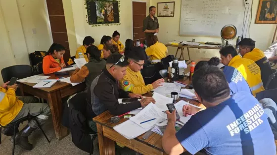 Brigadistas forestales de Salta participan del curso de Cartografía y Navegación Terrestre