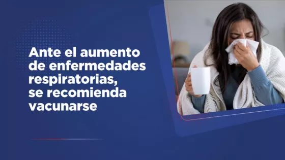 Ante el aumento de enfermedades respiratorias, se insta a la población a vacunarse y reforzar la prevención