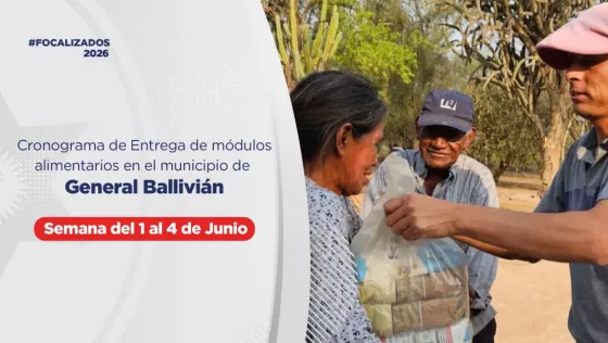Inició la entrega de módulos focalizados en General Ballivián y Rivadavia Banda Norte