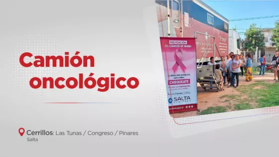 El móvil oncológico realizará mamografías y Papanicolaou en Cerrillos