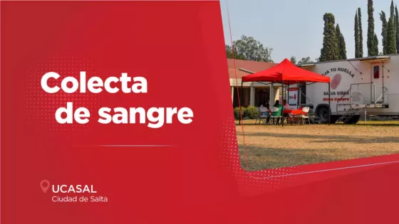 El Centro Regional de Hemoterapia colectará sangre en la UCASAL