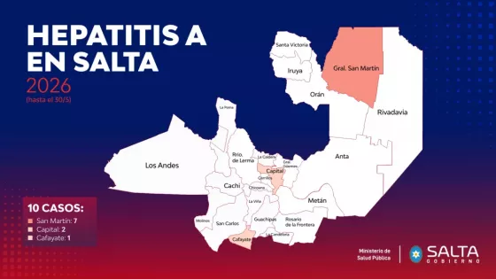 Suman 10 los casos de Hepatitis A en la provincia