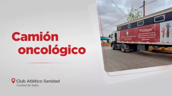 El móvil oncológico realizará mamografías y Papanicolaou en la zona norte de la Ciudad de Salta