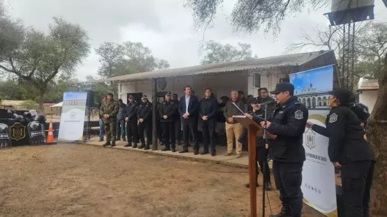 Inauguraron un puesto de la Policía Rural en paraje La Bomba